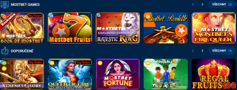 mostbet casino slots