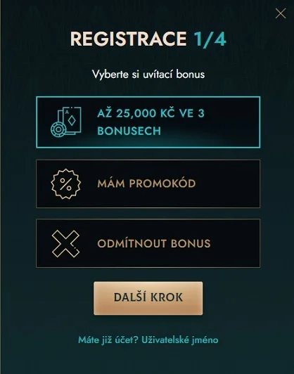 Registrace v Dolly casino