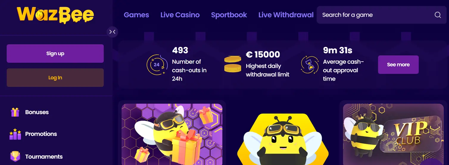 Strona glowna online Wazbee Casino