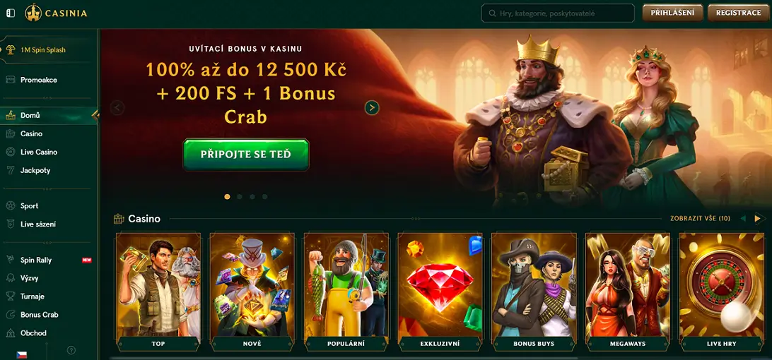 Strona glowna online Casinia Casino