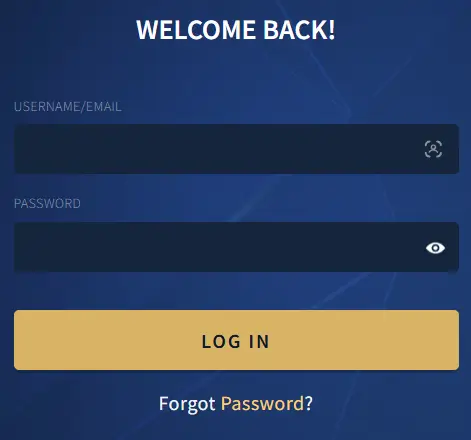 Exclusive Casino o přihlašovací formulář