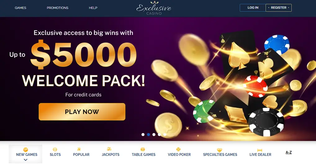Strona glowna online Exclusive Casino