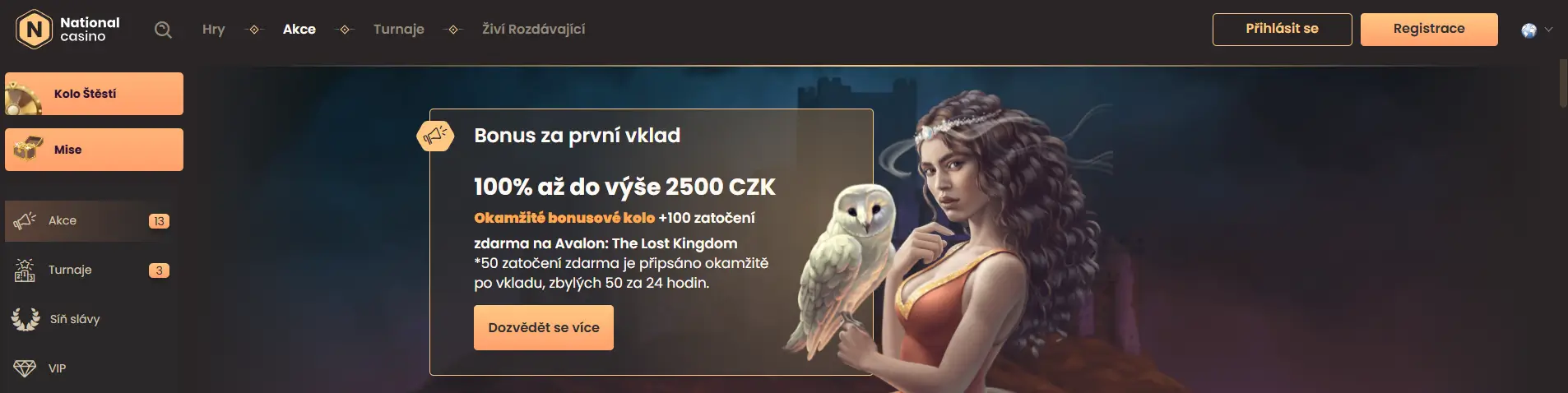 National Casino Bonusy