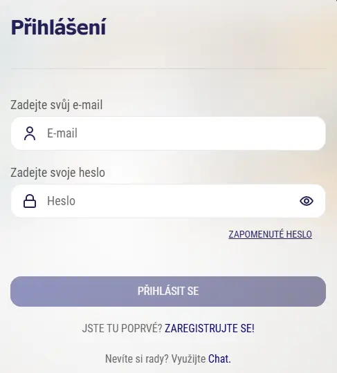 Sazka Hry Casino o přihlašovací formulář