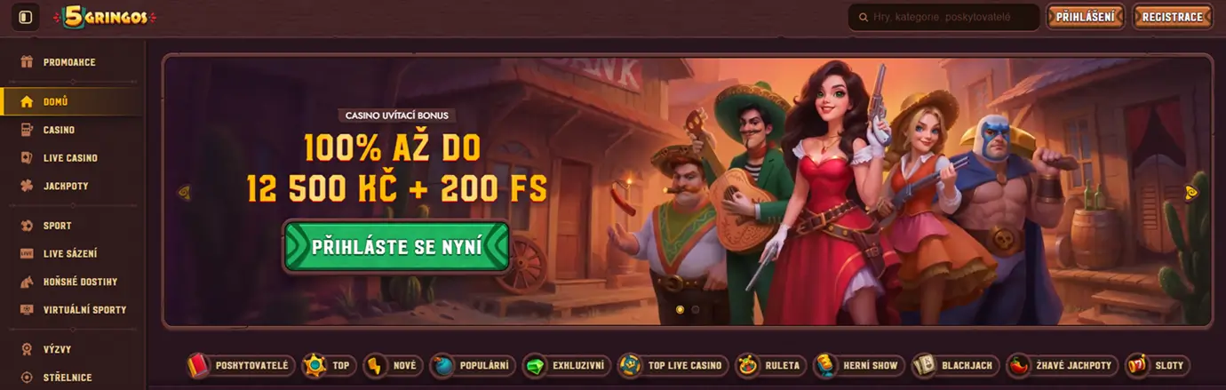 Strona glowna online 5 Gringos Casino