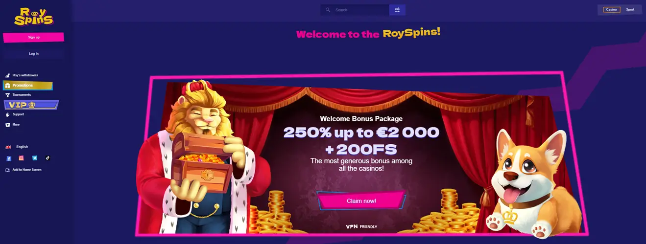 Strona glowna online Royspins Casino
