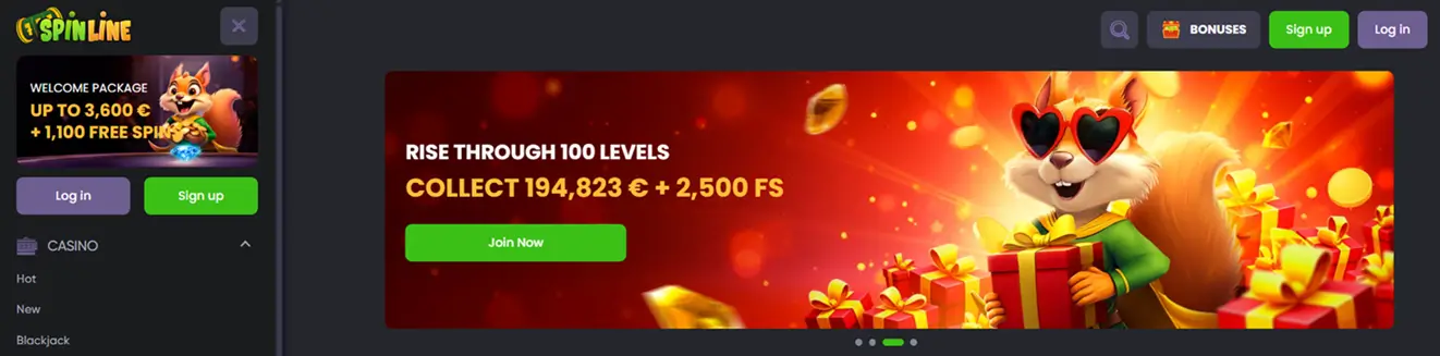 Strona glowna online Spinline Casino