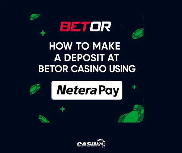 Jak provést vklad v BETOR Casinu pomocí NeteraPay